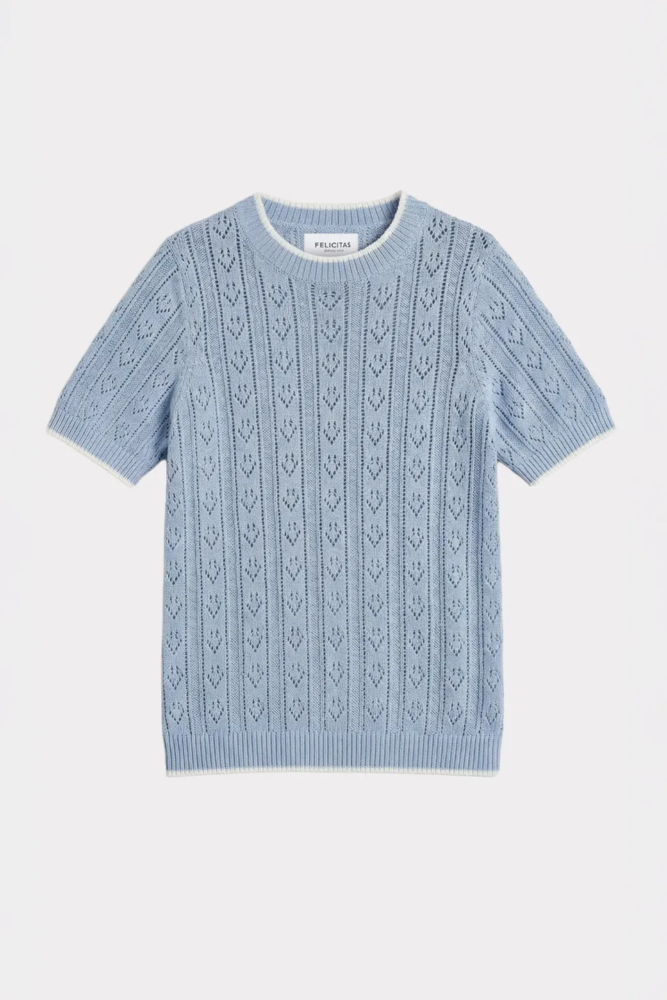 felicitas-pullover-patrice-damen-kurzarm-ajourstrick image 1