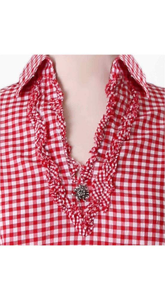 n-bler-trachtenbluse-mariandl-rot-wei-karo-arm-crushed-look-gro-e-gr-en image 3