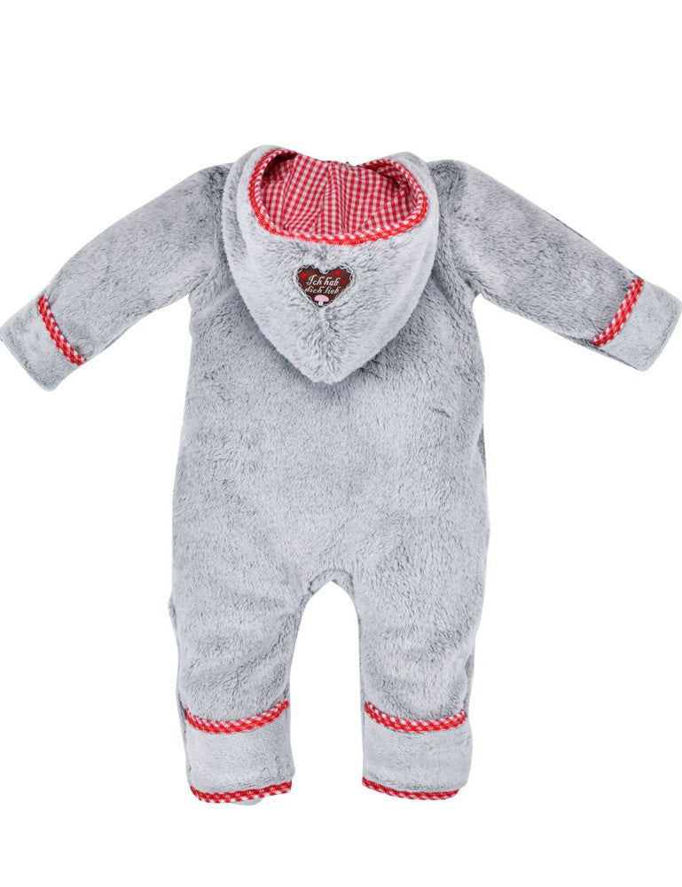 bondi-baby-fleece-overall-herzilein-86566-grau-rot-f-r-m-dchen image 2