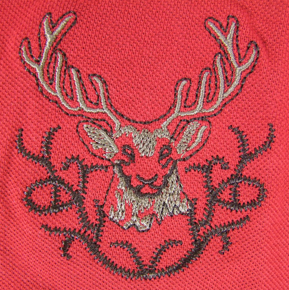 isar-trachten-kinder-poloshirt-benjamin-mit-hirschstickerei-rot image 3