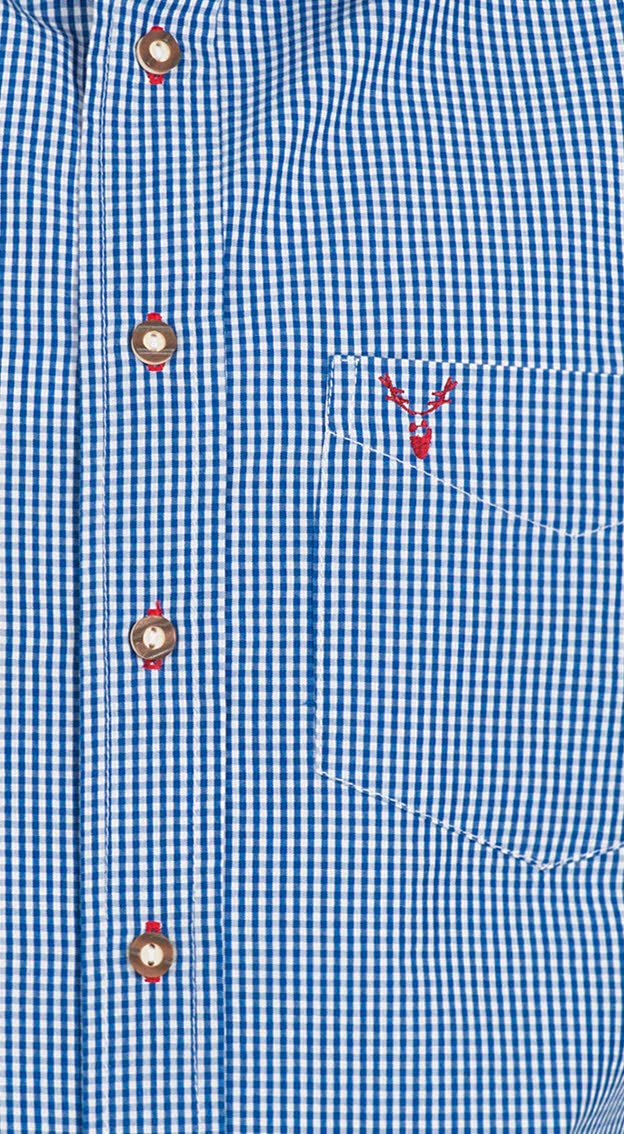n-bler-trachtenhemd-ralf-herren-blau-kariert-slim-fit-langarm image 3