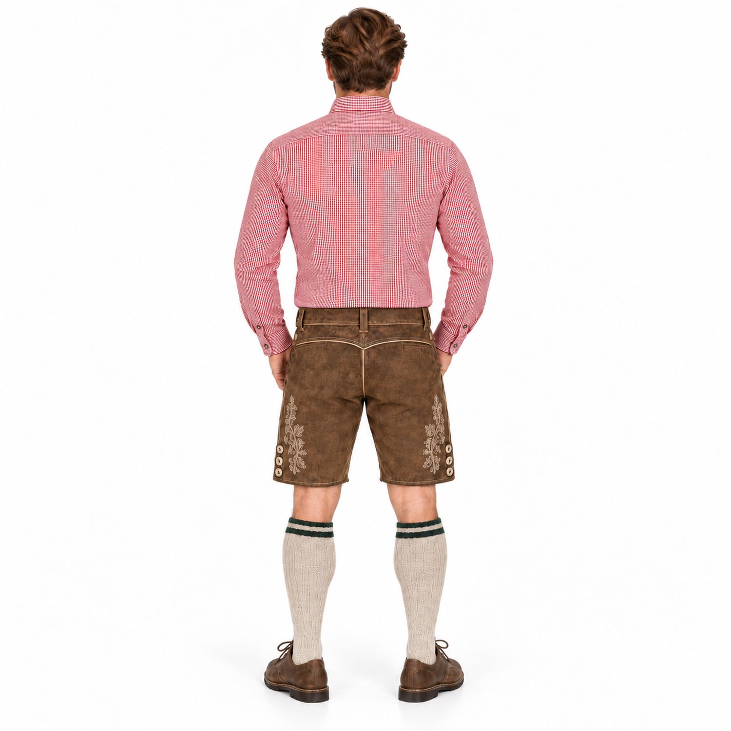 maddox-kariertes-herren-trachtenhemd-hemd-47-rot image 5
