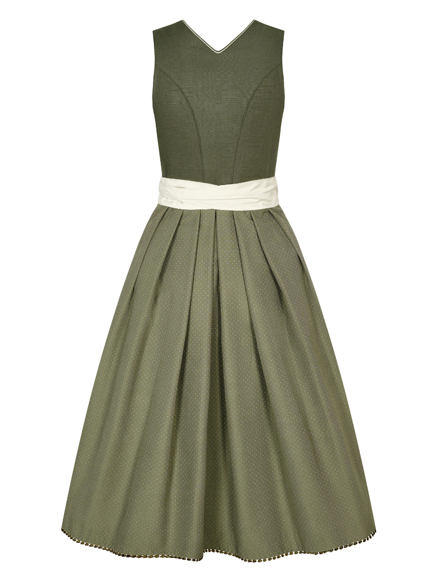 heimatgl-ck-dirndl-wilma-leinendirndl-salbeigr-n-mit-beiger-sch-rze image 4