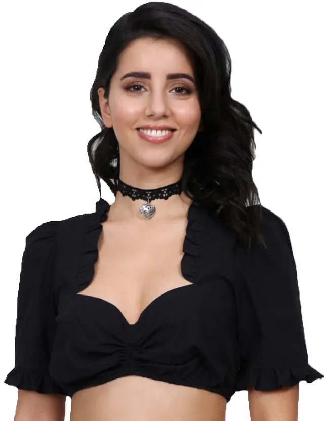 trachtenland-kr-ger-madl-dirndlbluse-negra-halbarm-schwarz-42940 image 1