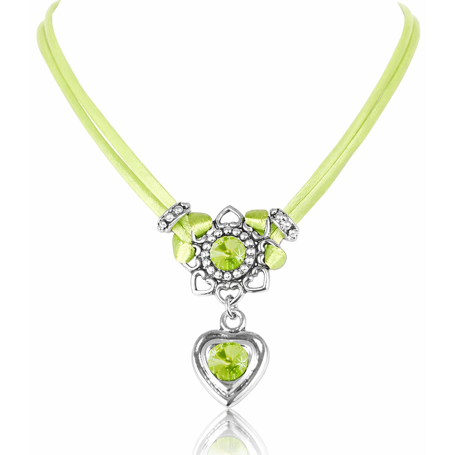 trachtenland-luisia-halskette-chiara-herzbl-te-mit-swarovski-kristallen-apfelgr- image 2