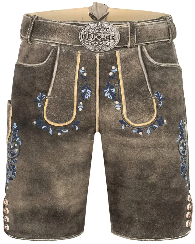 kr-ger-buam-kurze-lederhose-pino-mit-g-rtel-962567-braun-blau image 1