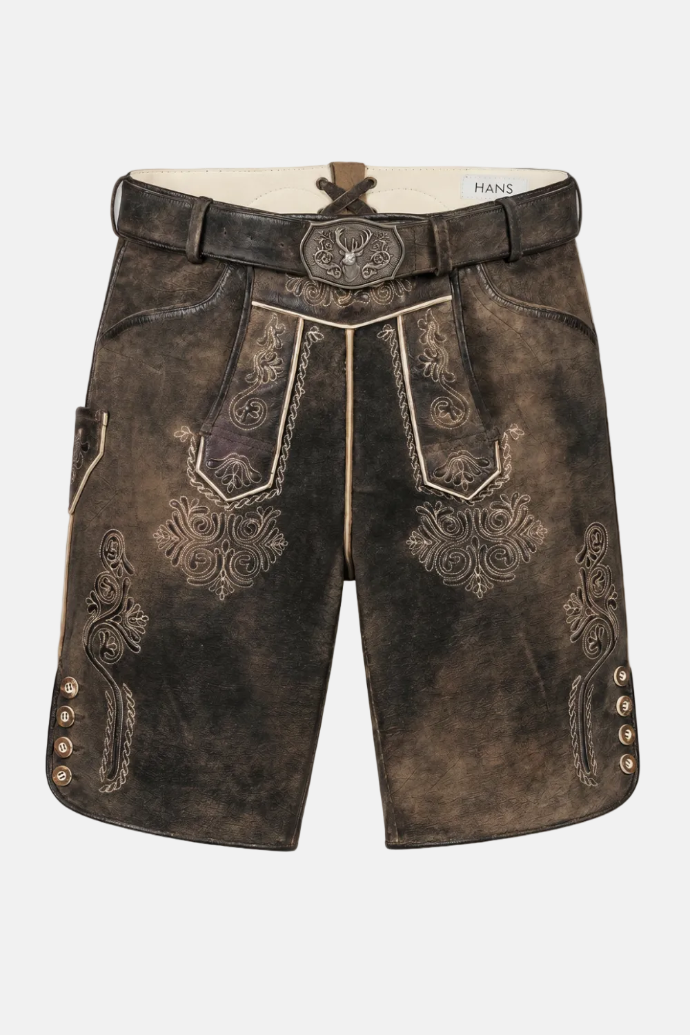 felicitas-herren-lederhose-ostsee-kurze-trachtenlederhose image 1