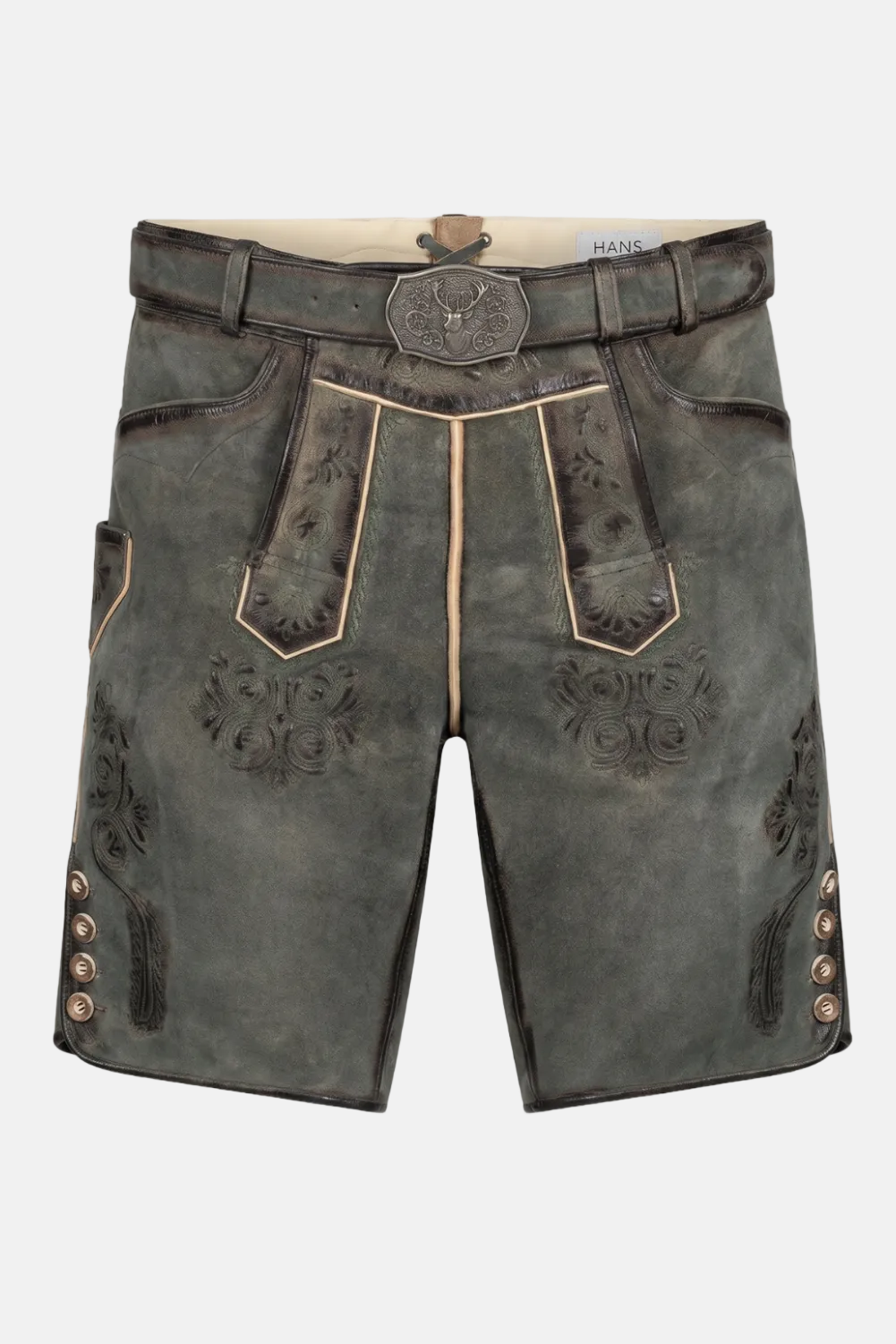 felicitas-ostsee-herren-lederhose-kurz-echtleder-mit-stickerei image 1
