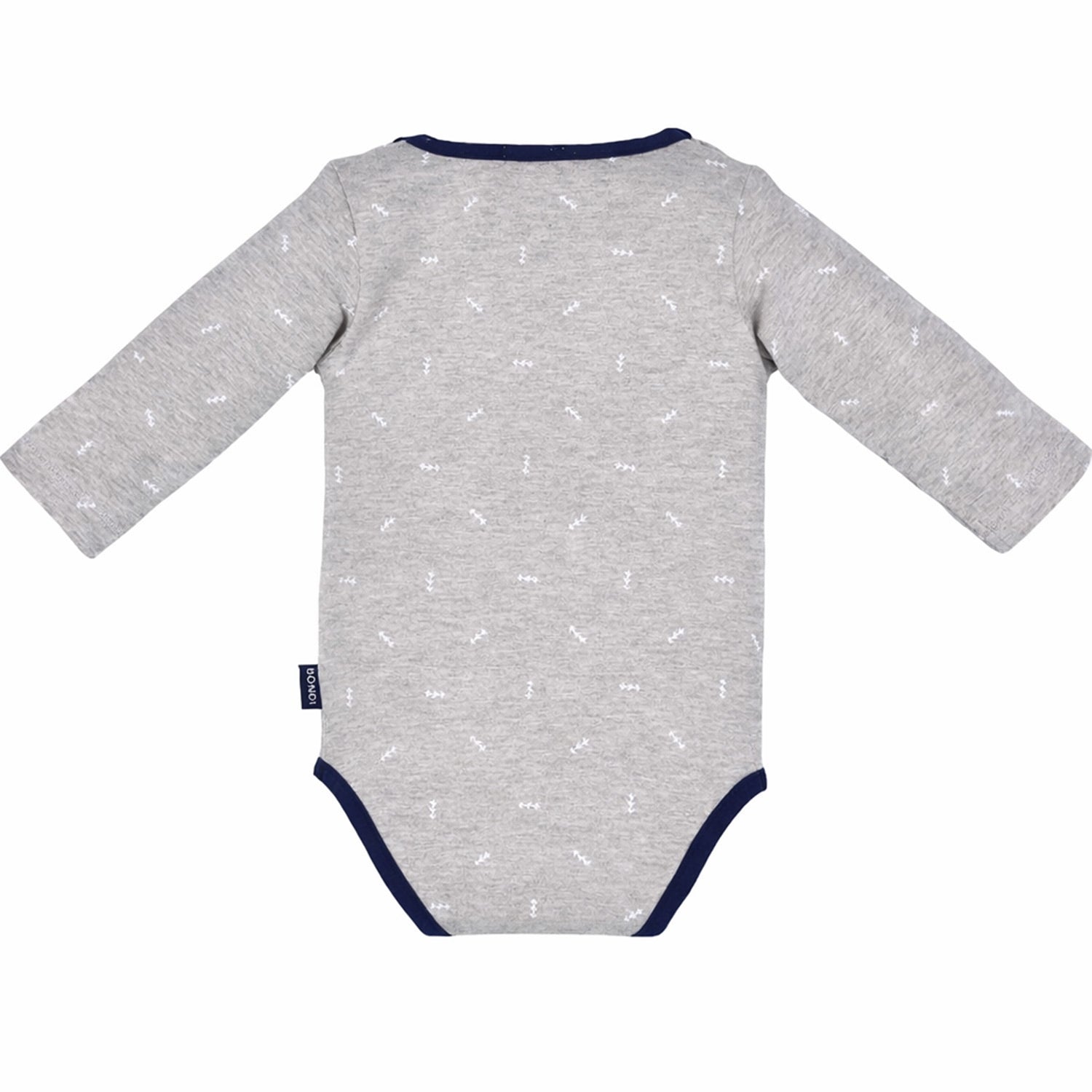 bondi-baby-langarmbody-small-boss-93682-grau-navy image 3