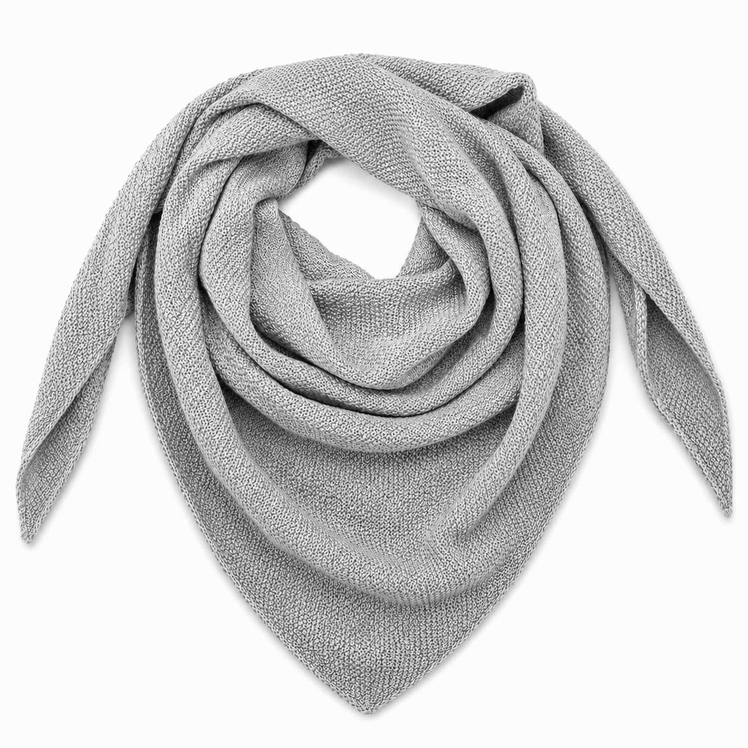 trachtenland-xl-strick-dreieckstuch-200-x-80-cm-silbergrau image 1