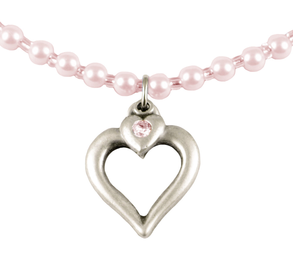 luisia-perlenkette-eva-mit-herzanh-nger-rosa image 1