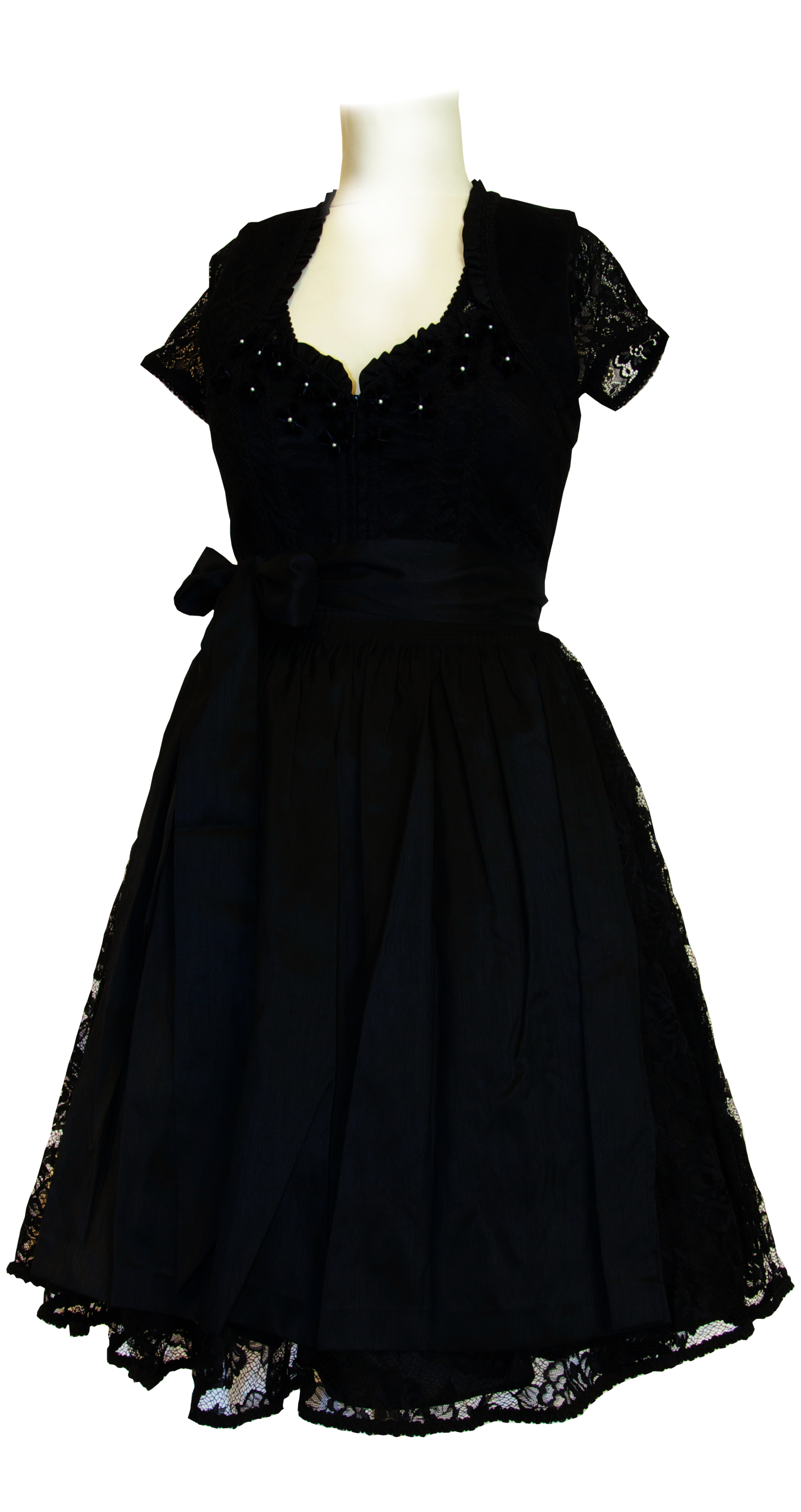 trachten-benkert-dombra-dirndl-schwarz-mit-spitzenrock image 1