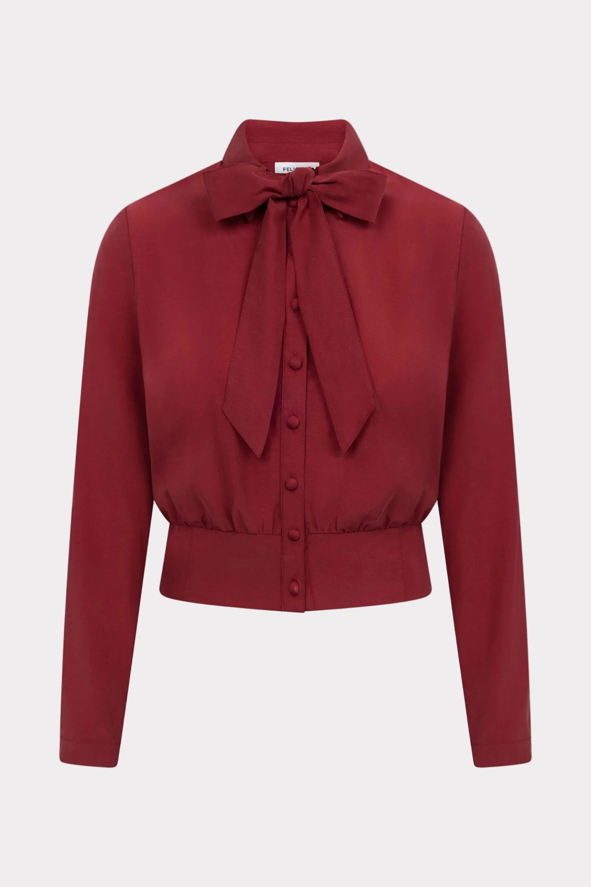 felicitas-damen-bluse-bala-cupro-baumwolle-mit-schleife-langarm image 1