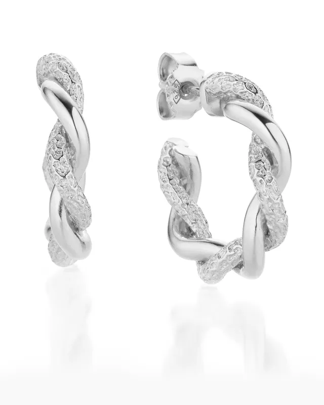 heimatgl-ck-braided-creole-penelope-silber-925er-sterlingsilber-ohrringe image 1