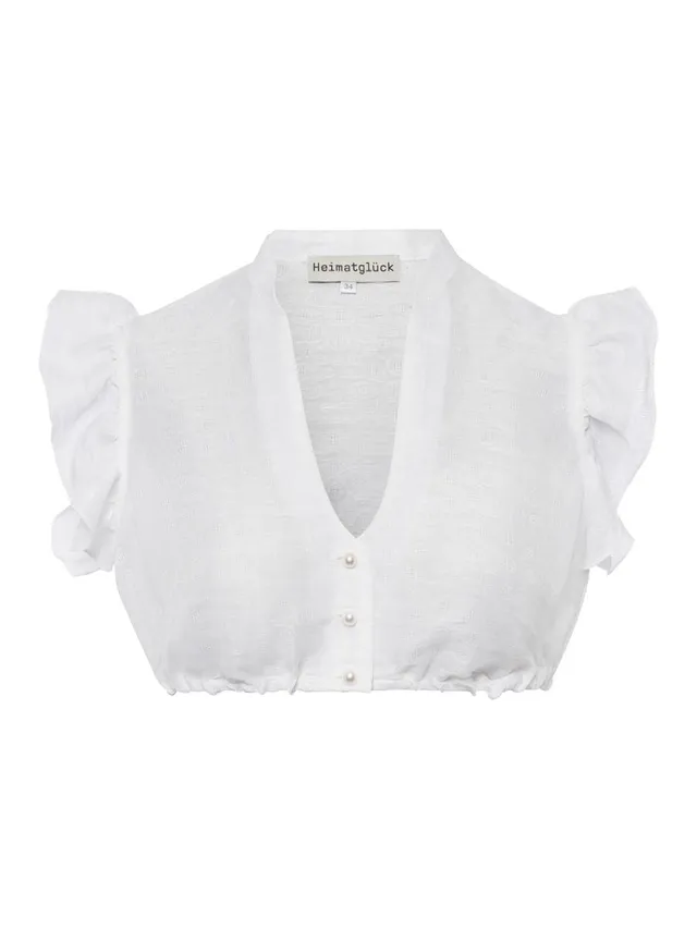 heimatgl-ck-dirndlbluse-alice-fl-gelarm-kurzarm-damen image 1