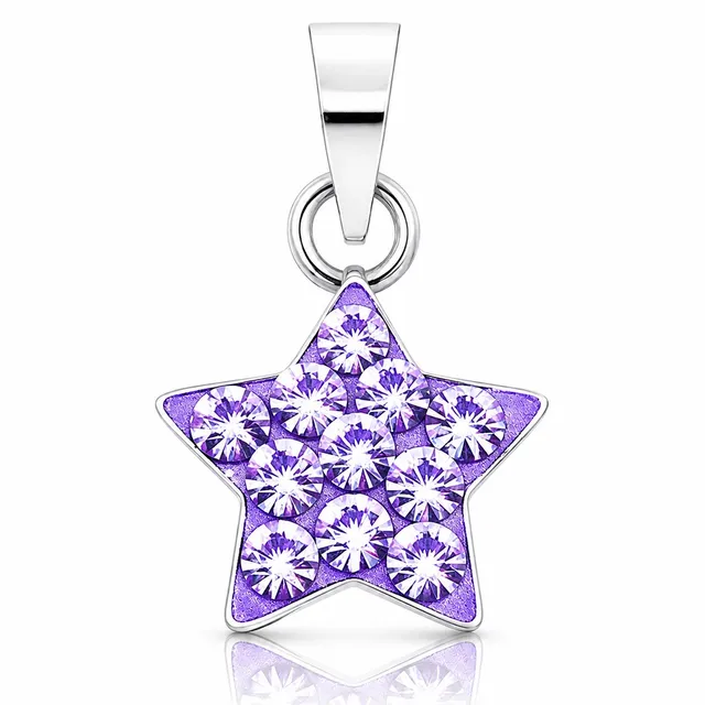 luisia-kettenanh-nger-stern-mit-swarovski-kristallen-flieder image 1