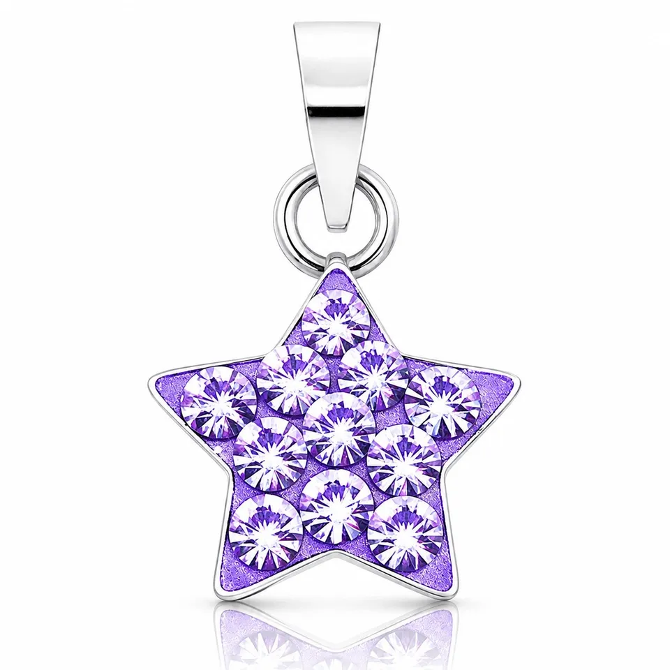 luisia-kettenanh-nger-stern-mit-swarovski-kristallen-flieder image 1