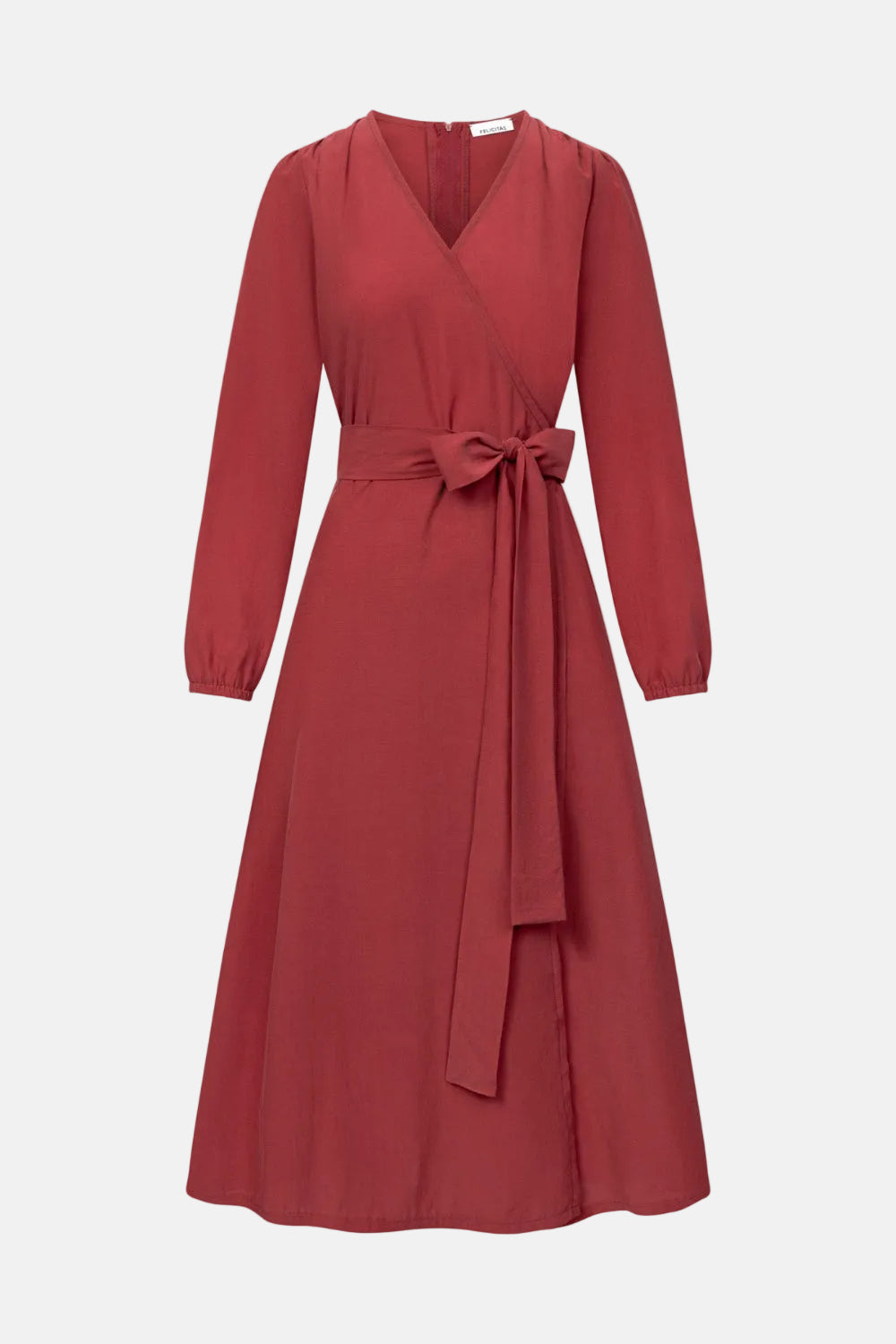felicitas-damen-kleid-kari-wickeloptik-cupro-baumwolle image 2