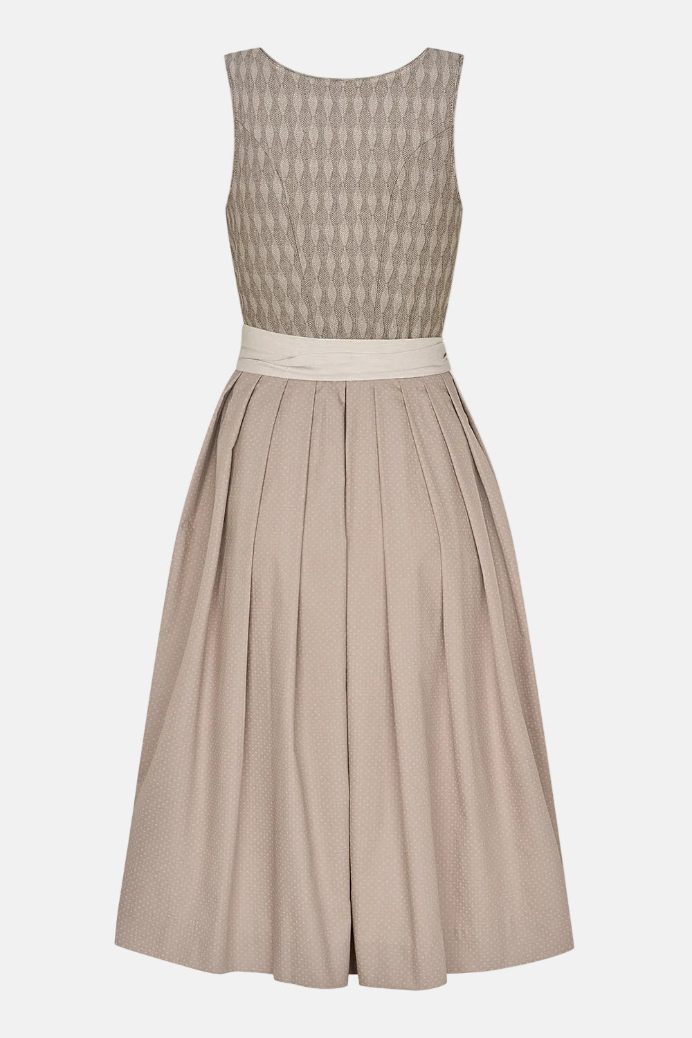 felicitas-damen-dirndl-dala-taupe-jacquard-mieder-mit-schattendruck-rock image 4