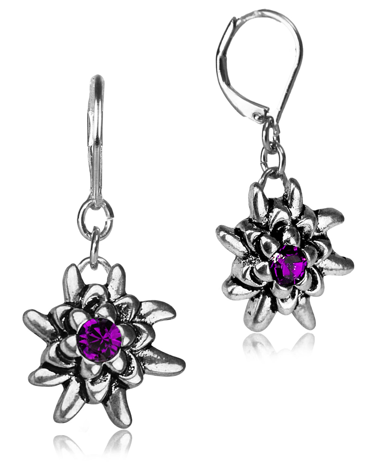 trachtenland-luisia-edelwei-ohrh-nger-emilia-pflaume-amethyst image 1