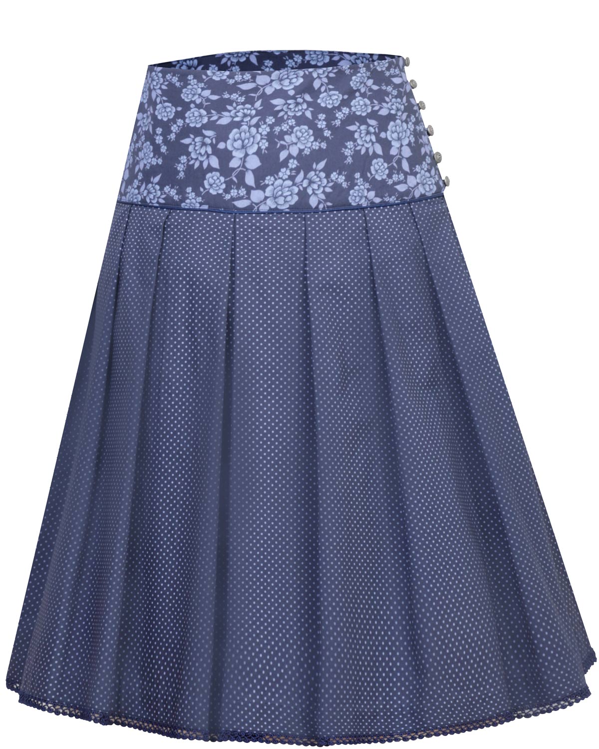 trachtenland-marjo-damen-trachtenrock-francesca-58-cm-deep-ocean-blue image 1