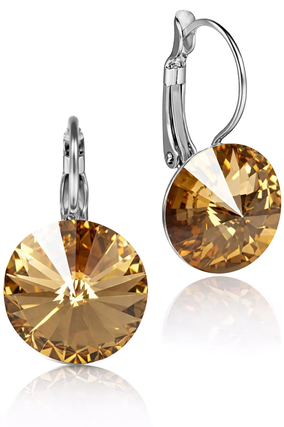 trachtenland-luisia-ohrringe-rivoli-14-mm-light-col-topaz-mit-swarovski-kristall image 1