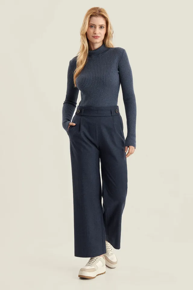 felicitas-damen-hose-hilda-stoffhose-mit-falte-und-gummibund image 1