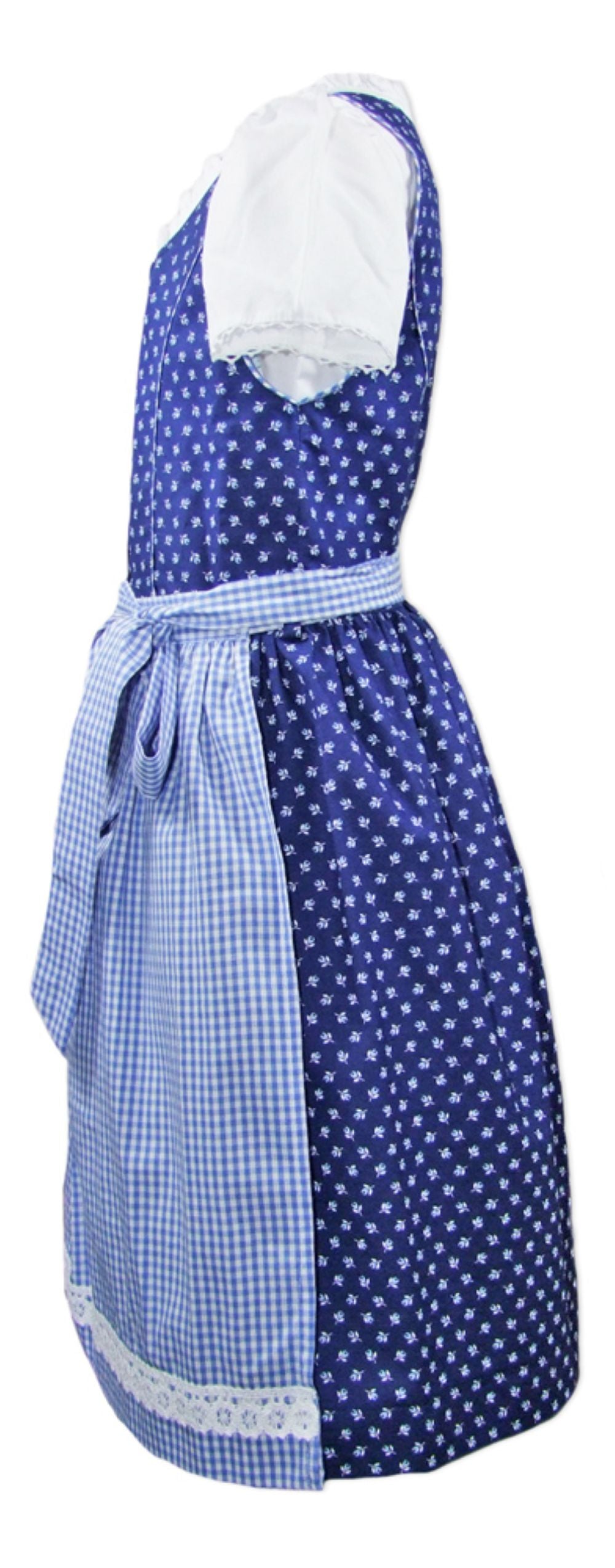 isar-trachten-kinder-dirndl-melanie-3-tlg-mit-bluse-traditionell-blau image 3