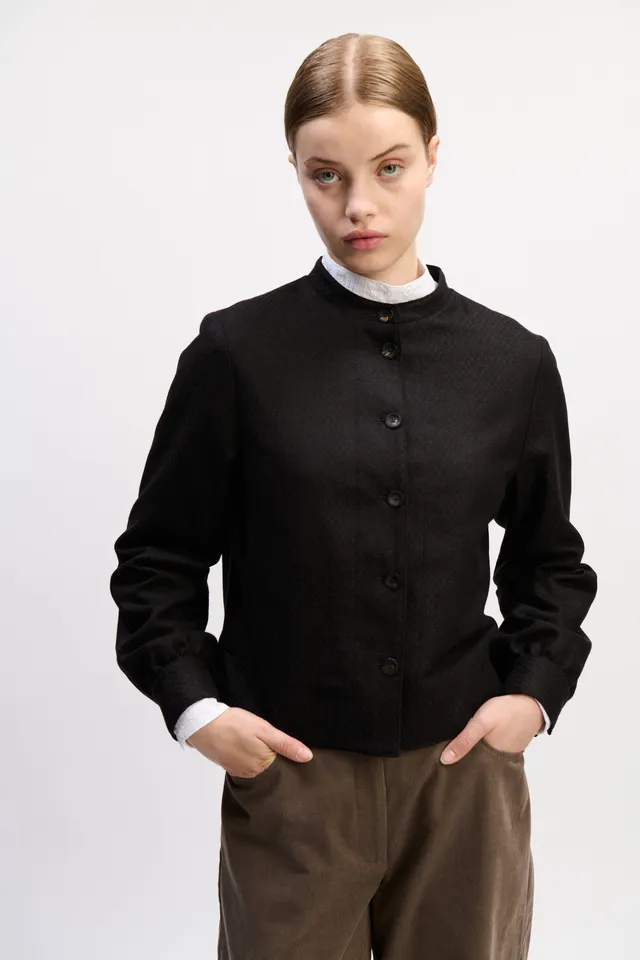 felicitas-damen-jacke-josana-wollmischung-fischgrat-mit-stehkragen image 1
