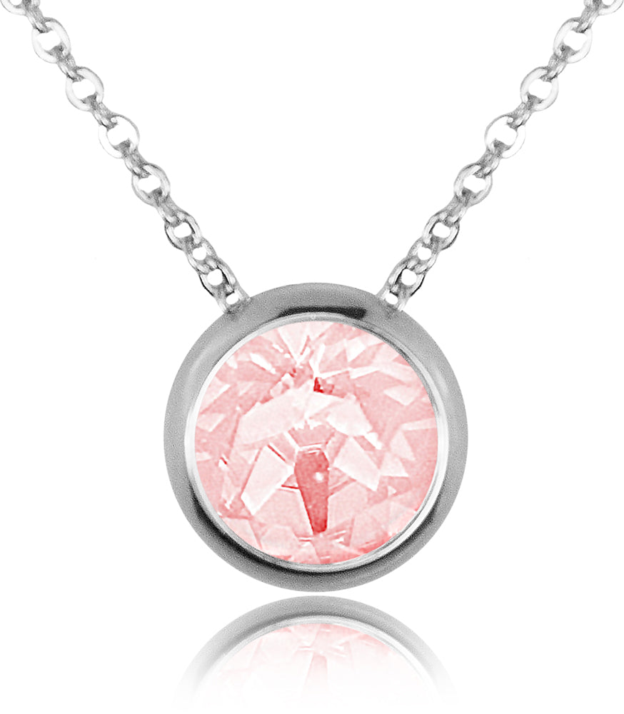 luisia-halskette-ciri-mit-premium-kristallen-11-mm-silber-light-rose image 1
