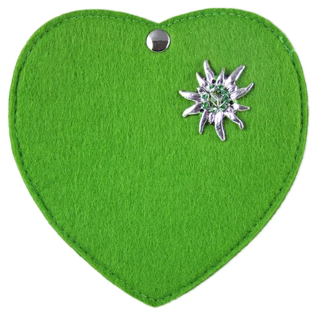 trachtenland-kinder-herz-trachten-handtasche-mit-edelwei-hellgr-n image 1
