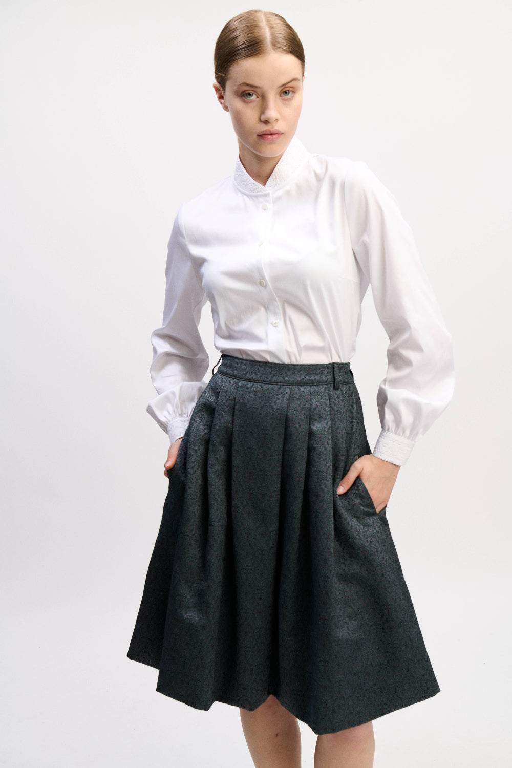felicitas-damen-bluse-birtina-mit-blousonkragen-aus-baumwoll-stretch image 2