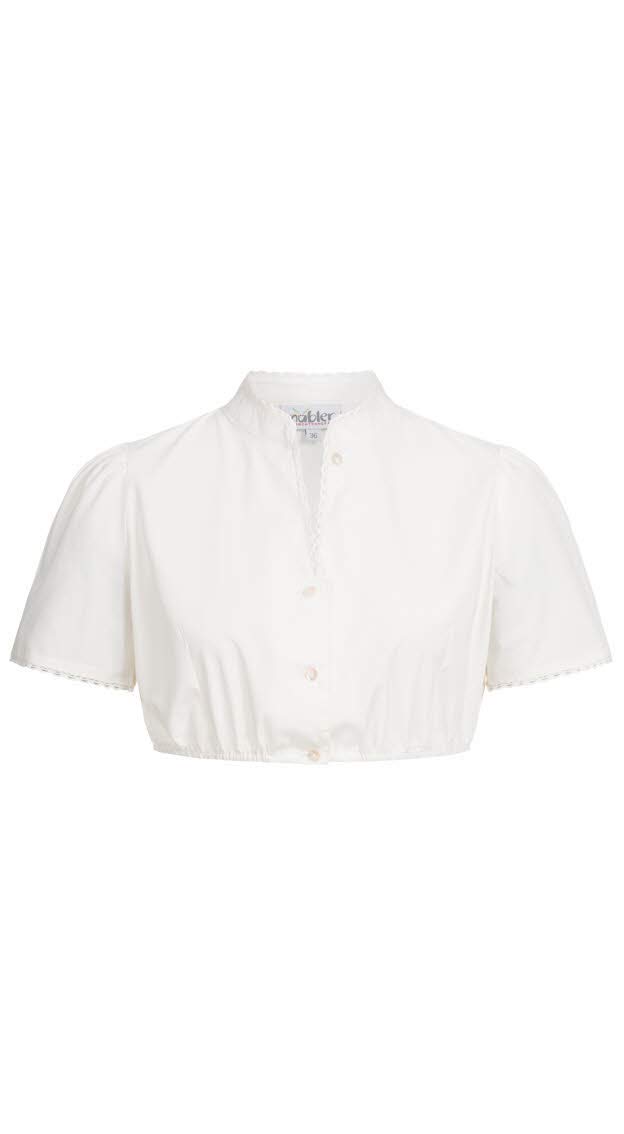 n-bler-dirndlbluse-kanny-damen-kurzarm-wei-spitze-v-ausschnitt-gummizug image 1