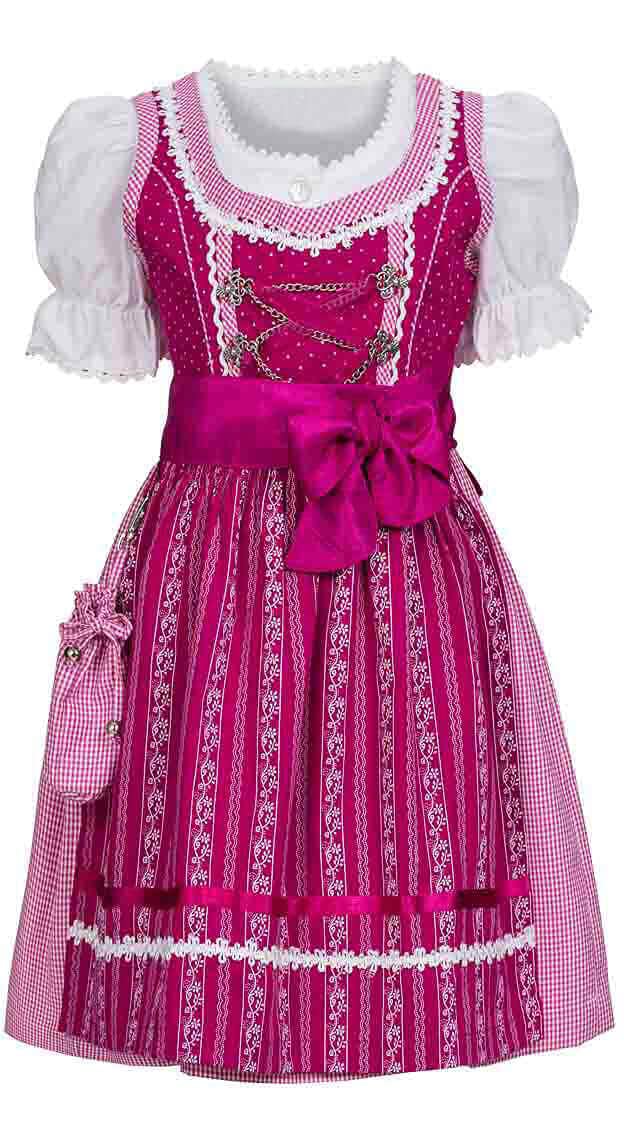 n-bler-anja-m-dchen-dirndl-3-teiliges-set-beere-inkl-bluse-und-sch-rze image 1