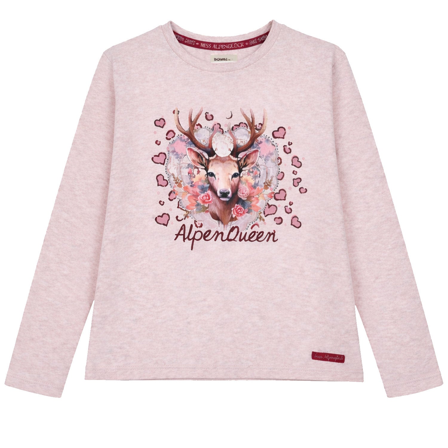 trachtenland-bondi-m-dchen-langarmshirt-alpen-queen-26101-purple-melange image 1