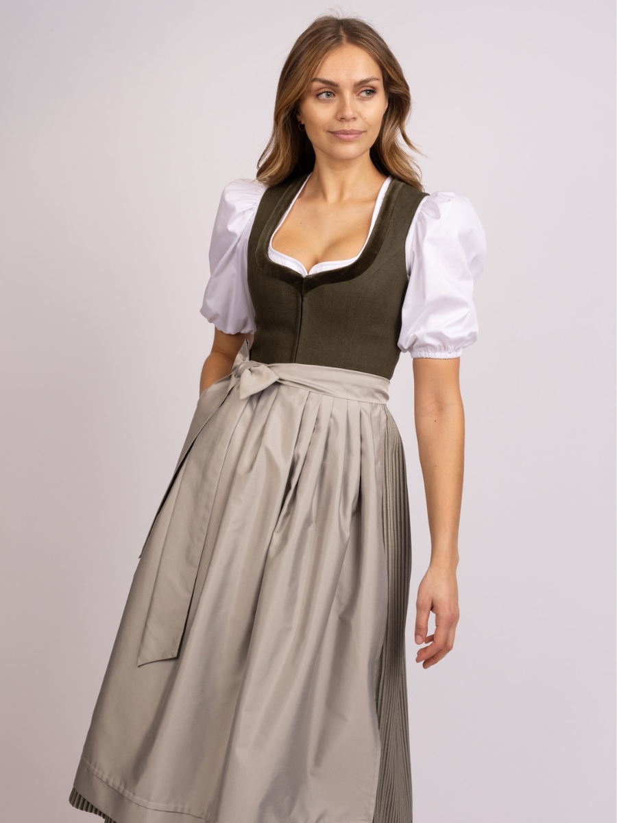heimatgl-ck-dirndl-isolde-leinenmieder-oliv-plisseerock image 6