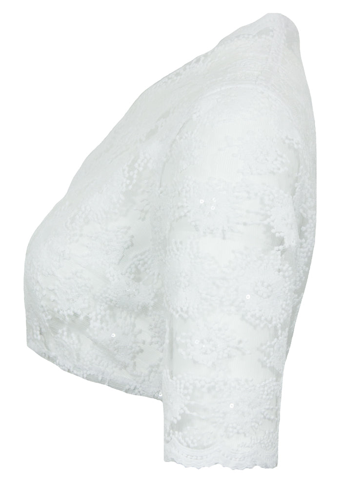pierre-marcel-damen-dirndlbluse-bernice-halbarm-spitze-mit-pailletten-wei image 3