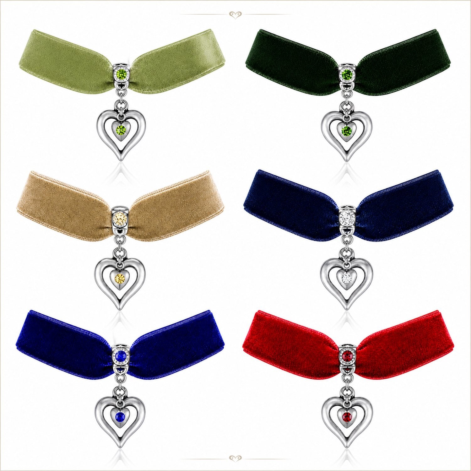 trachtenland-luisia-samt-kropfband-heart-in-heart-halskette image 1
