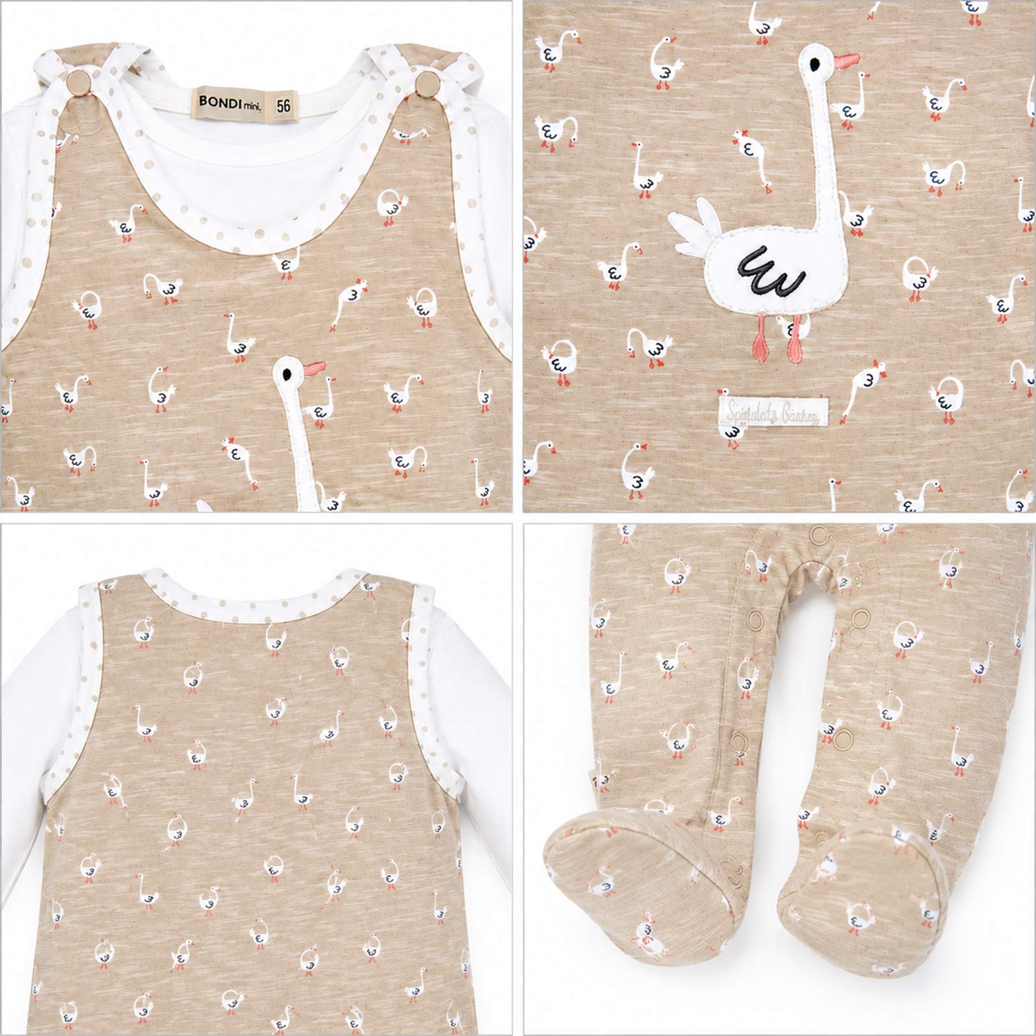 bondi-baby-strampler-g-nschen-93959-langarm-gans-allover-beige image 5