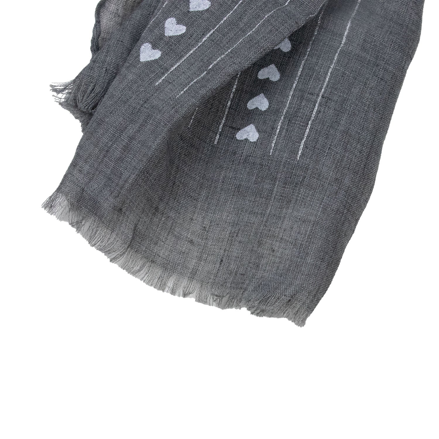 trachtenland-halstuch-schal-mit-herzen-glitzer-185-x-70-cm-grau image 4