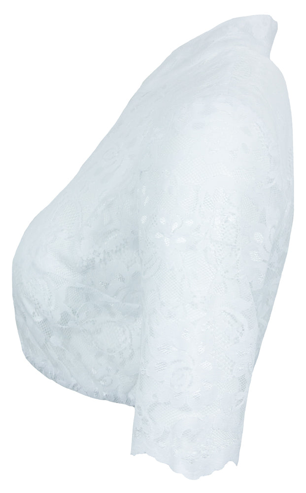 pierre-marcel-dirndlbluse-ylvie-halbarm-spitze-mit-stehkragen-wei image 3
