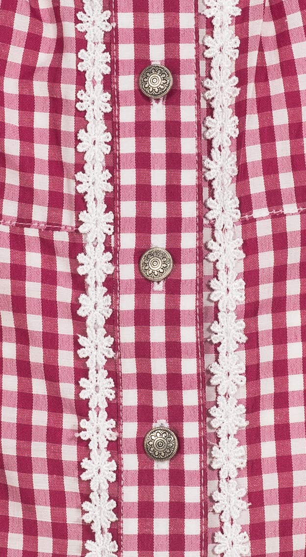 n-bler-dirndlbluse-corinna-m-dchen-kurzarm-wei-rot-kariert-2 image 2