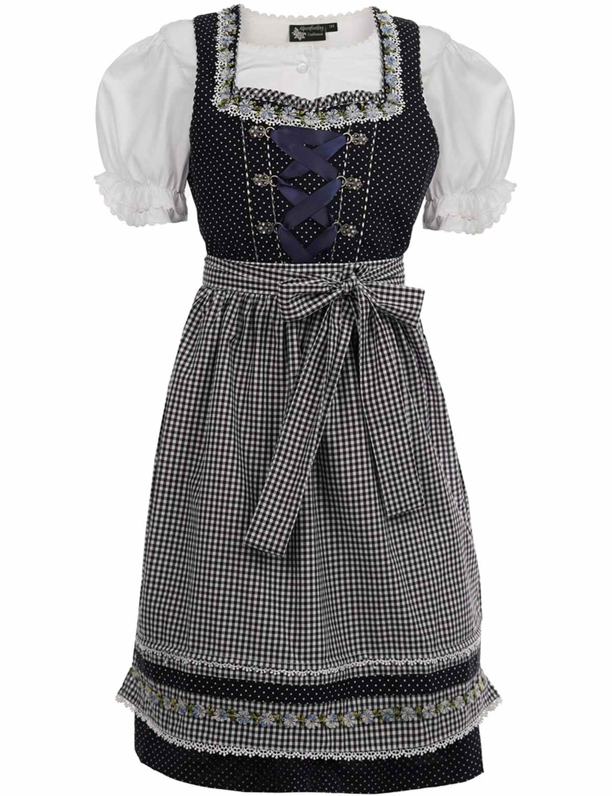 maddox-kinder-dirndl-milena-3-tlg-marineblau-wei image 1