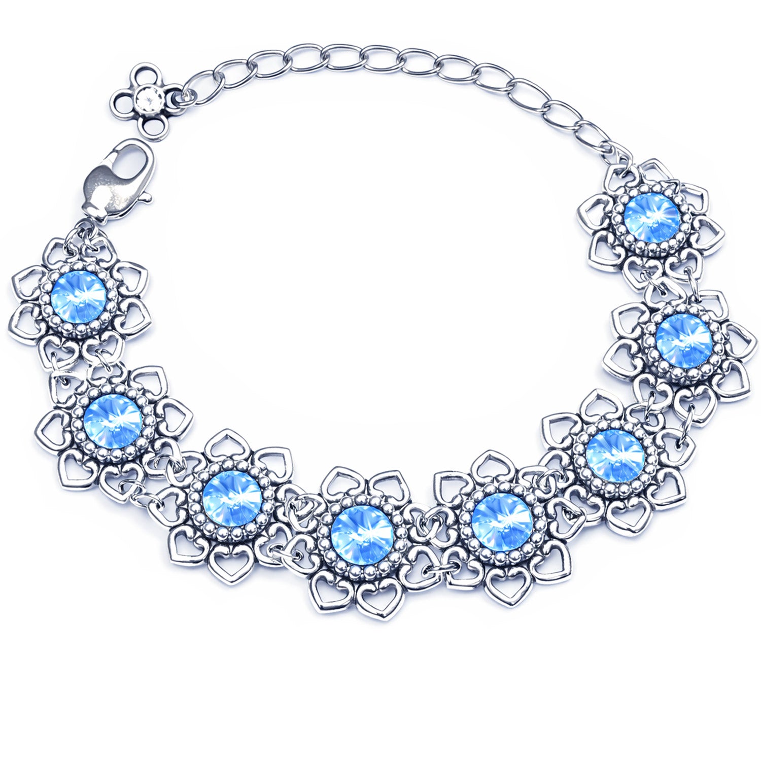 trachtenland-luisia-armband-leandra-herzbl-ten-armband-light-safir-hellblau image 1
