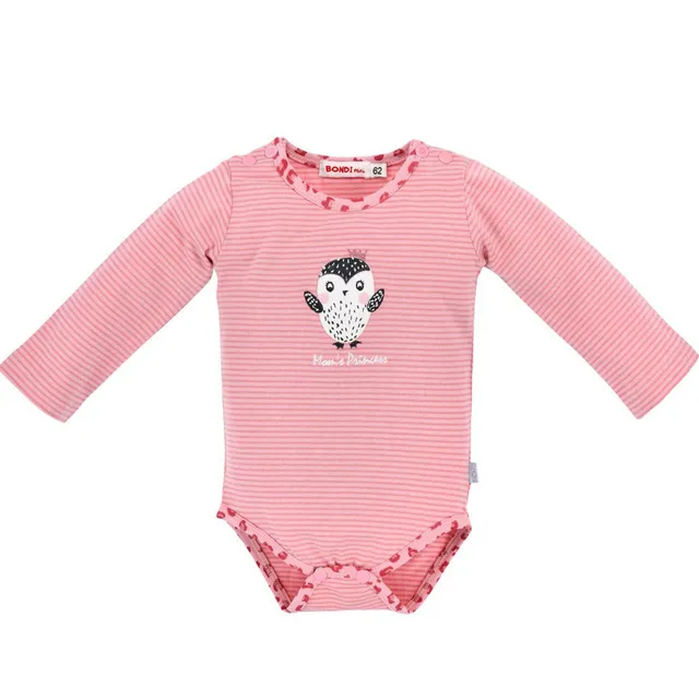 bondi-baby-langarmbody-mom-s-princess-86514-rosa-geringelt image 1