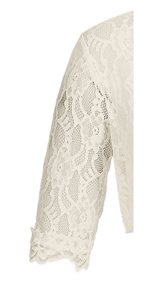 n-bler-dirndlbluse-damen-laura-creme-kurzarm-spitze-v-ausschnitt-landhaus image 3