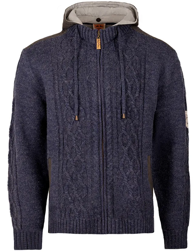 trachtenland-maddox-herren-trachten-strickjacke-waidsee-mit-kapuze-blau image 1
