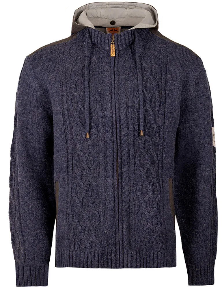 trachtenland-maddox-herren-trachten-strickjacke-waidsee-mit-kapuze-blau image 1