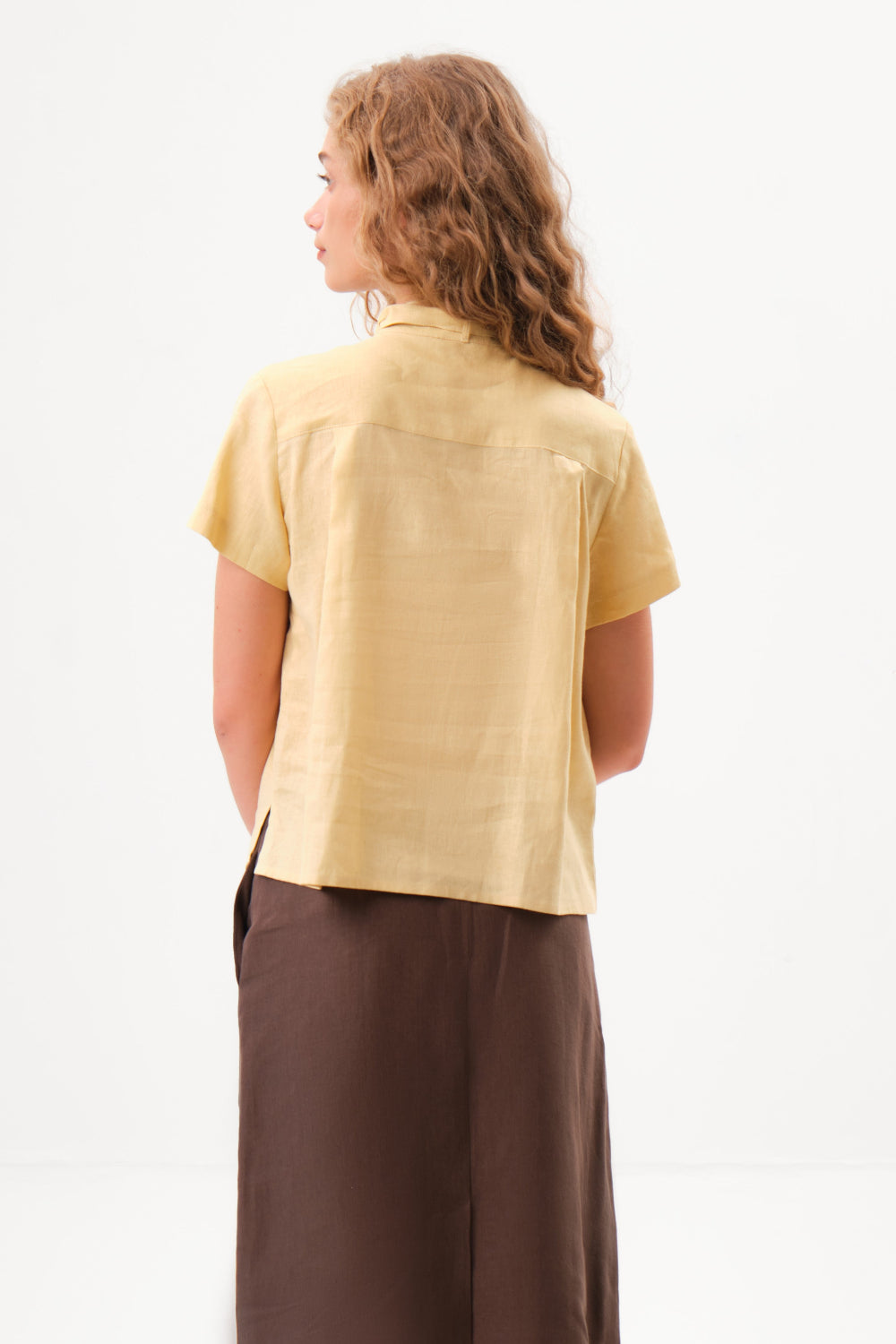 felicitas-beline-damen-bluse-kurzarm-leinen-viskose image 2