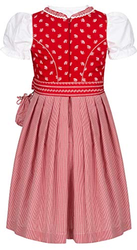n-bler-kinderdirndl-larissa-3-teilig-rot-baumwolle-mit-bluse image 8